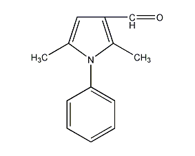 2,5-二甲基-1-基吡咯-3-羰醛結(jié)構(gòu)式